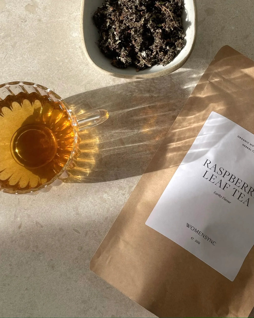 Womensync - Bringebærblad te (50g)
